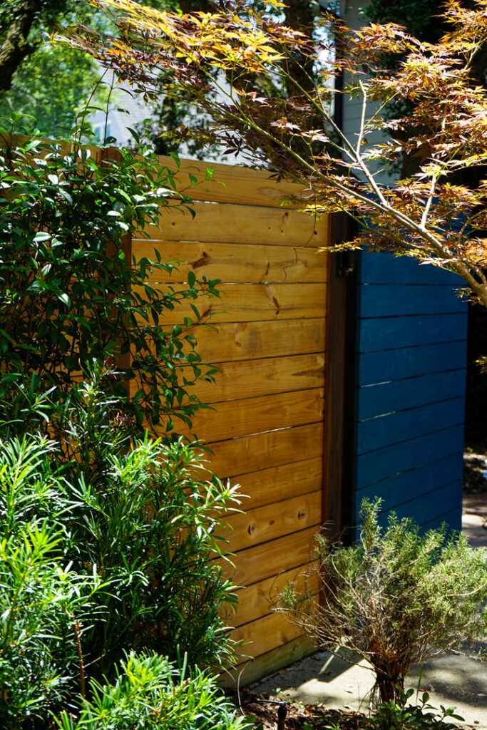 Picture of a wood horizontal privacy fence in Carolina Beach, North Carolina